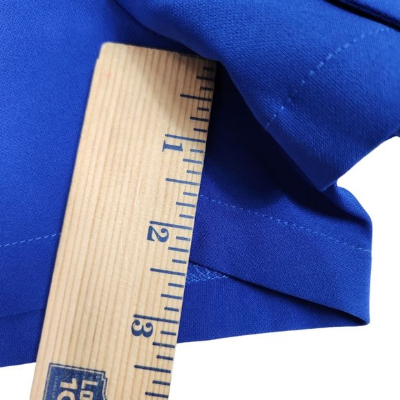 Umgee Womens Skort Size L‎ Blue Asymmetrical Wrap Mini Zip Back Stretch - Picture 9 of 9